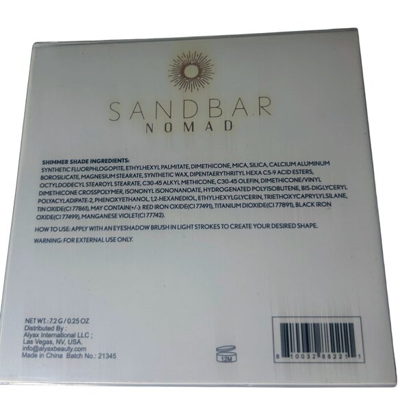 Nomad Beauty SandBar Shadow Palette NWT - Picture 3 of 5